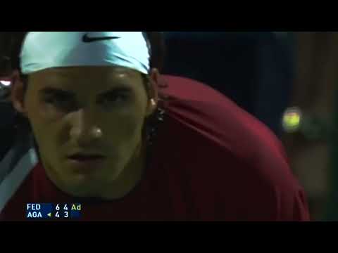 Federer Agassi Miami 2005