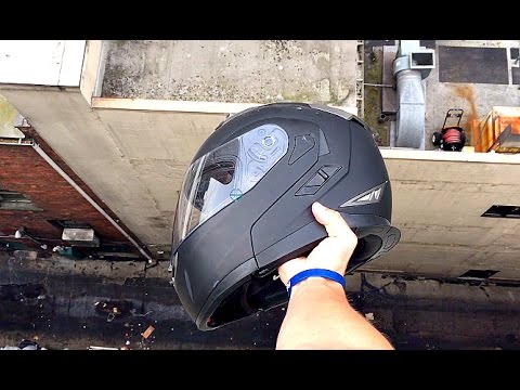 Does a Motorcycle Helmet Survive a 100FT Drop? -WillitBREAK?