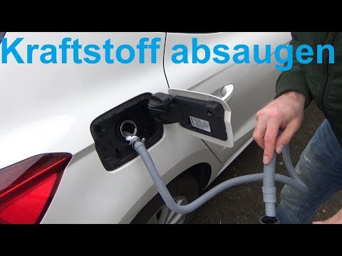 Suction petrol or diesel from car without drinking a sip, sucking or pumping