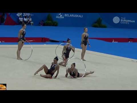 TEAM SPAIN 5 Hoops RHYTHTMIC GYMNASTICS II European Games 2019