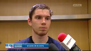 Alexandar Georgiev: The Boys Played Awesome Today | New York Rangers Post Game video