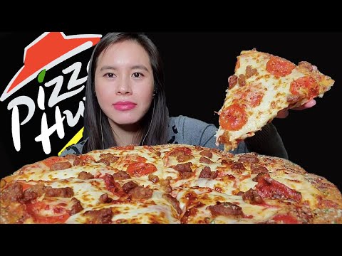 ASMR PEPPERONI & ITALIAN SAUSAGE PIZZA (PIZZA HUT)...