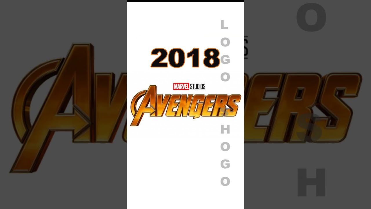Avengers Logo Evolution #evolution #avengers #gaming #youtubeshorts