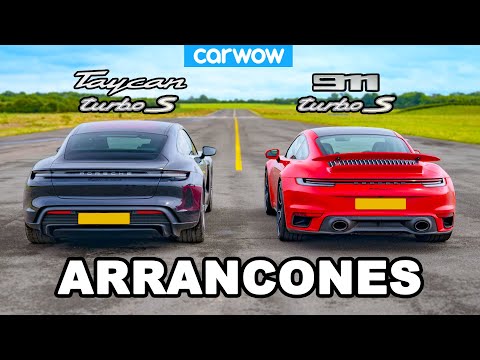 New Porsche 911 Turbo S vs Taycan Turbo S: DRAG RACING!