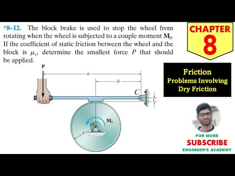8-12 Friction - Chapter 8 | Hibbeler Statics 14th ed | Engineers Academy