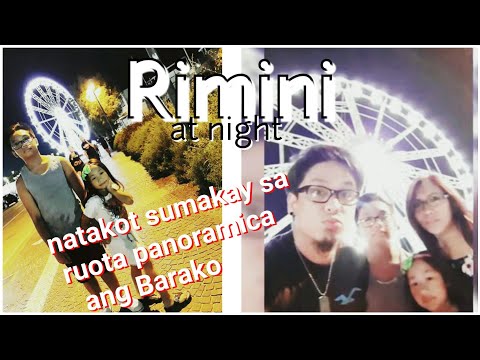 Rimini beach summer get away ,rimini  at night