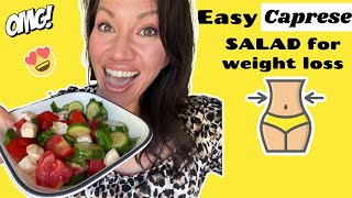 CAPRESE SALAD RECIPE FOR WEIGHT LOSS! Fast, easy summer salad on Bright Line Eating