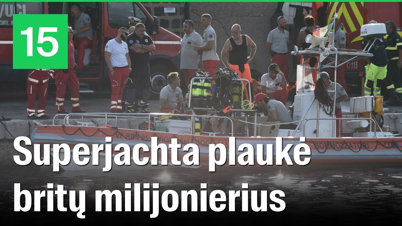 Paaiškėjo, kas dingo nuskendus superjachtai: plaukusiųjų paieškos – tęsiamos