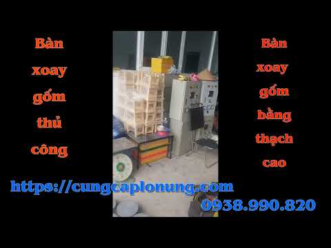 Lò xoay gốm bằng thạch cao