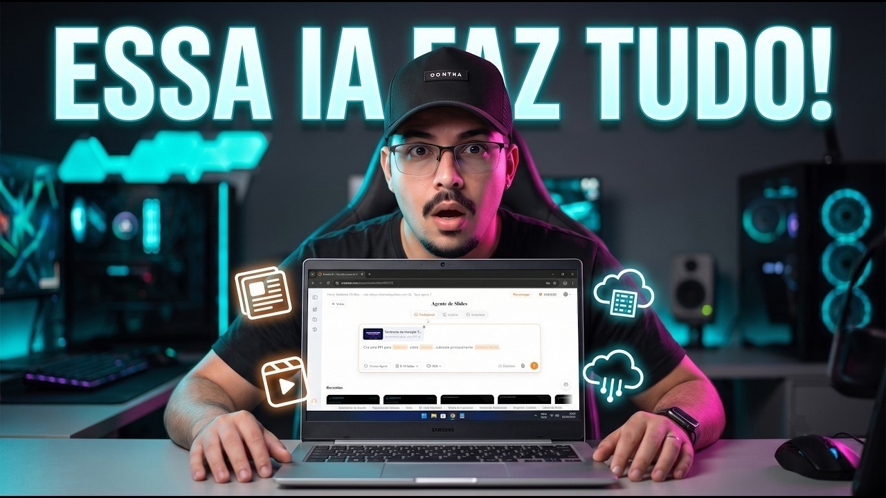 Essa IA Grátis Faz o Trabalho de 5 Ferramentas Pagas (Slides, Vídeo e Imagem!)