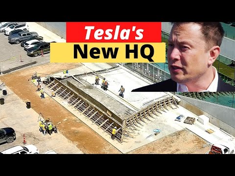 BREAKING! Tesla Prepares New Headquarters' Grand Entrance for Giga Texas Party