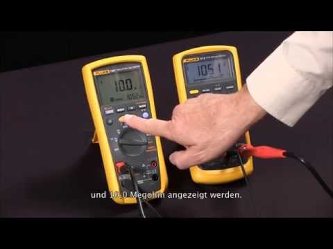 Isolationswiderstandsmessung mit dem Isolations-Multimeter Fluke 1587