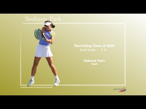 Women's Tennis | Game Simulation | Seohyun Park, S  Korea | Recruit 2023