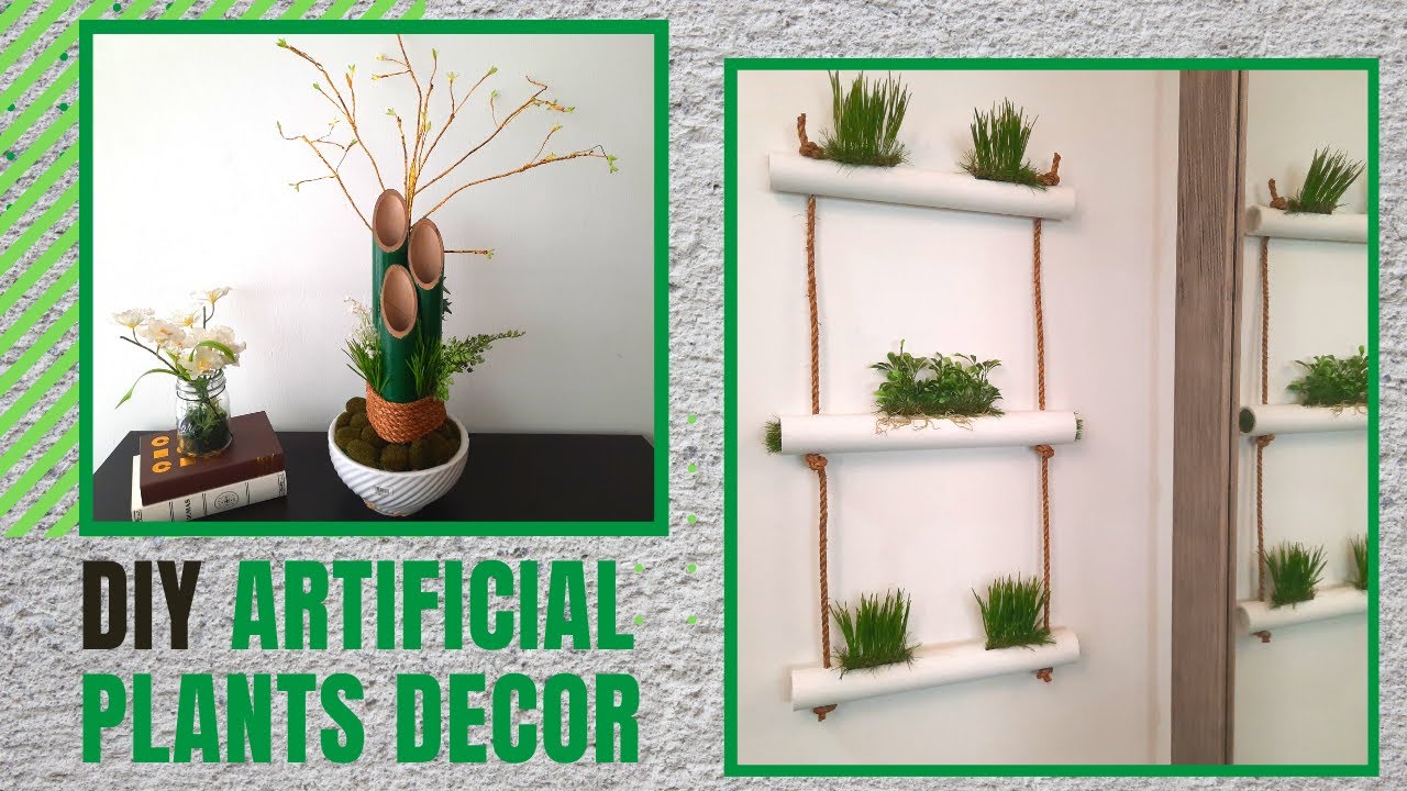 How to make Unique Artificial Plants Decor | DIY Artificial plants