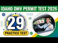 IDAHO DMV PERMIT TEST 2026: 29 SAMPLE QUESTIONS & STUDY GUIDE