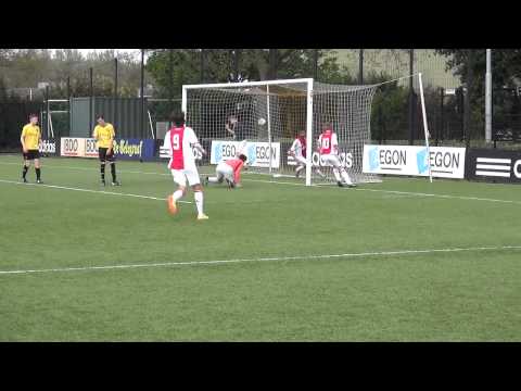 Doelpunten Ajax B2 vs. Roda, 12 april 2014