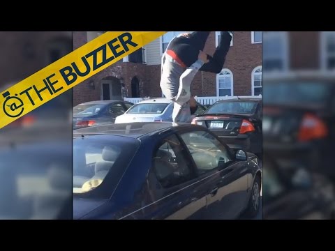 This guy flipping over cars will give you a panic attack | @TheBuzzer | FOX SPORTS