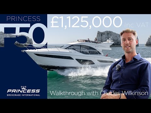 2022 Princess F50 'Sea Hawk' | FOR SALE | Broker Walkthrough with Charles Wilkinson