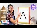 Teaching Kids How to Write The Alphabet Letters A-Z | Learning the Uppercase Letters Handwriting