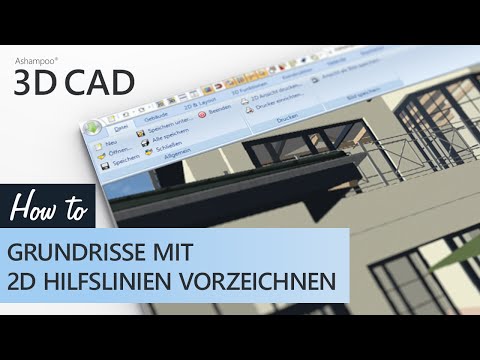 Ashampoo 3D CAD - Grundrisse mit 2D Hilfslinien vorzeichnen