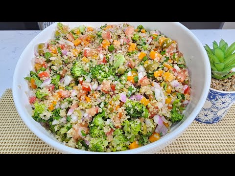 Receta de Ensalada de Quinoa Con Verduras Fácil y Muy Saludable