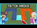 MIPAN ZUZUZU COBA TIKTOK HACKS RAHASIA UNTUK PRANK TEMAN DI MINECRAFT WAJIB DICOBA