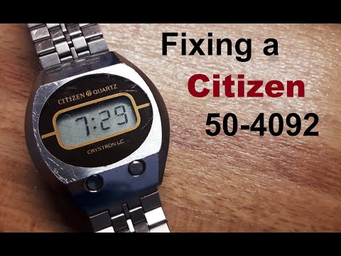 Fixing a Citizen 50-4092 - Ep 89 - Vintage Digital Watches
