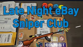 Late Night eBay Sniper Club, join me, and let's check out together  the fire games I got from Ebay!