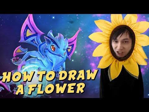 HOW TO DRAW A FLOWER (SingSing Dota 2 Highlights #1512)