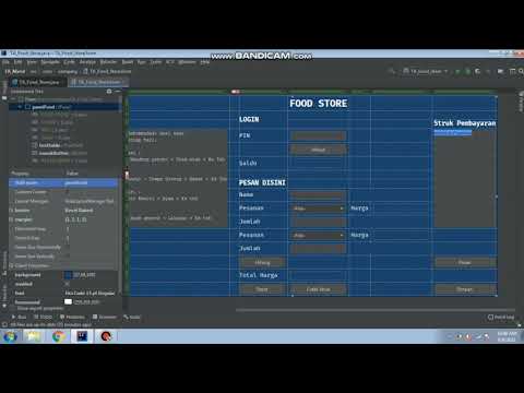Program "FOOD STORE" Sederhana dengan Java (Tugas Akhir Praktikum DKP)