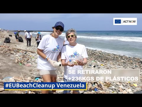 Limpieza de playas en Venezuela - Unión Europea 2021 #EUBeachCleanup
