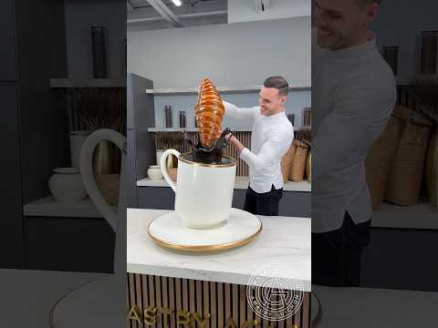 Giant Chocolate Espresso Cup! ☕️ This should get me through the morning! #amauryguichon #chocolate