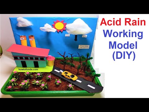 acid rain working model for science project exhibition in simple and easy steps diy howtofunda