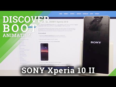 How Starting Screen Looks Like in Sony Xperia 10 II – Discover Boot Animation