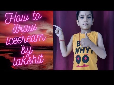 How to draw icecream// drawing of icecream by lakshit // drawing of icecream// beautiful drawing