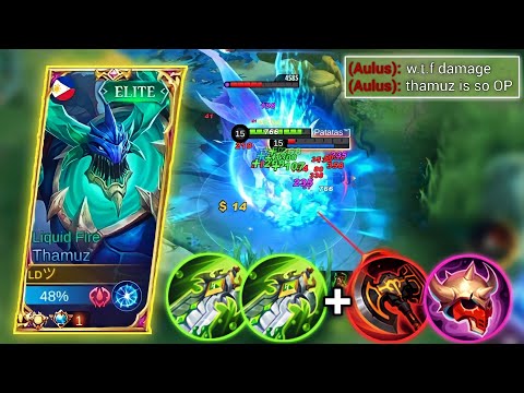 OFFLANE THAMUZ NEW BEST BUILD AND EMBLEM 2022 | TOP GLOBAL THAMUZ GAMEPLAY | MLBB