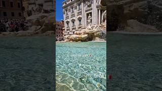 Trevi Fountain, a masterpiece since 1762! ⛲️🇮🇹 #italy #travel #ytshorts #trip #fountain