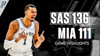 Victor Wembanyama - Keldon Johnson - Dylan Harper - San Antonio Spurs - Miami Heat