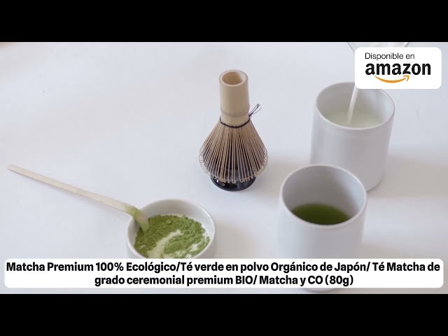 Vídeo relacionado con Matcha & CO Té Matcha Premium 100% Ecológico, Grado Premium Ceremonial, en Polvo Orgánico de Japón, 100% Natural, Té Verde, 30 Gramos - Matcha & CO