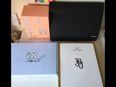 Kpop unboxing 4 Season's greetings (2018) - Monsta X signed, Nu'est W, Red velvet and JBJ