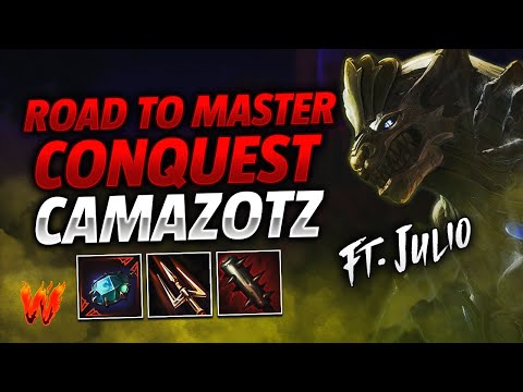 CAMAZOTZ, MENUDAS ULTIS MAS FRESCAS ft. Julio - Warchi - Smite Road to Master Conquest