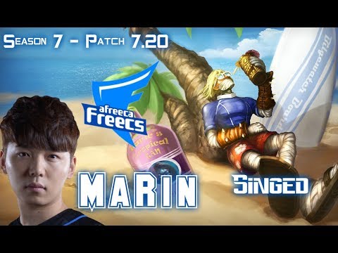 AFs MaRin SINGED vs GNAR Top - Patch 7.20 KR Ranked