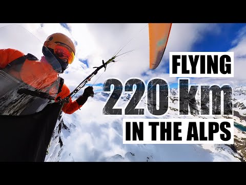 Flying a 220 km triangle in the Alps on a paraglider | Mornera
