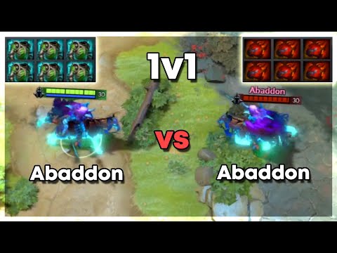 6x Assault Cuirass Abaddon vs 6x Heart of Tarrasque Abaddon - Dota 2 1v1 Level 30