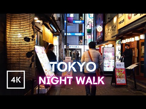 Tokyo Evening in 4K HDR - Kabukicho Night Walk