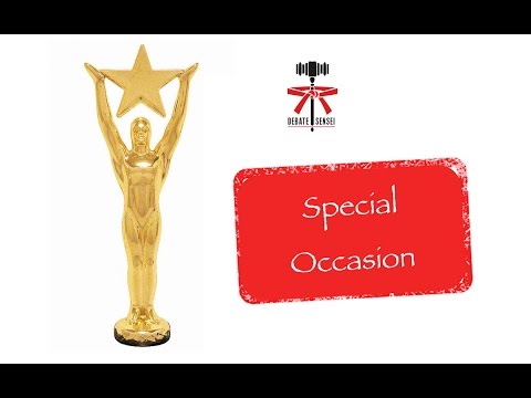 Special Occasion Speeches