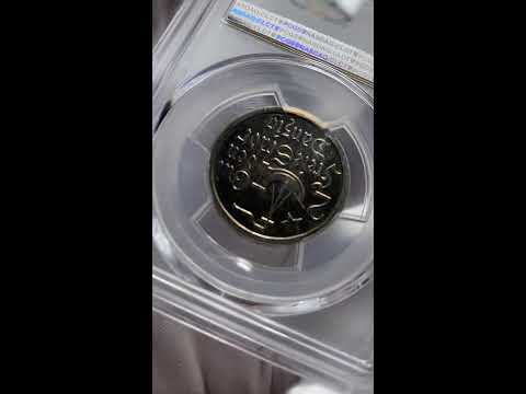 Aukcja 7, Wolne Miasto Gdańsk, 2 guldeny 1923, Utrecht, koga, stempel lustrzany (PROOF)