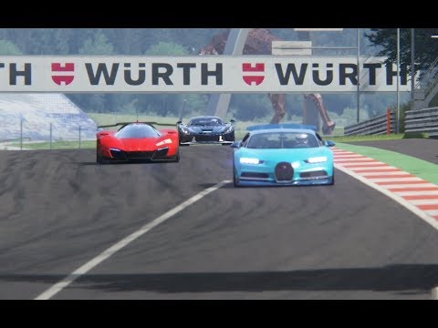 Ferrari Xezri Competizione Concept vs Bugatti Chiron vs Ferrari LaFerrari at Red Bull Ring
