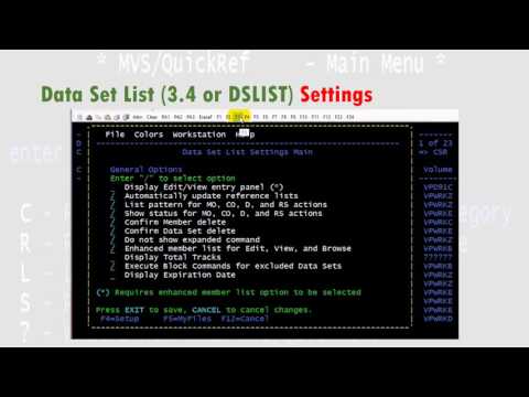 DSLIST Settings: Edit/View Entry Panel