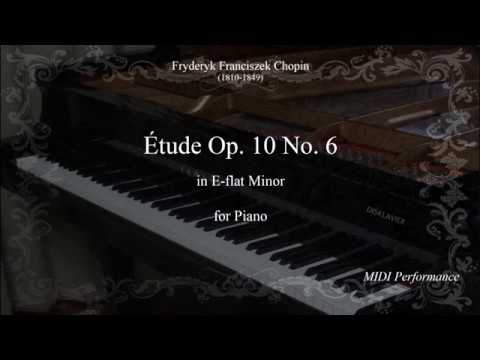 F.Chopin: Étude Op. 10 No 6 in E-flat Minor "Lament", for Piano